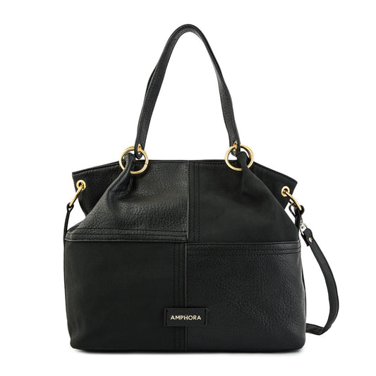Wallet Two Handles Three divisions Medium Alicante Black