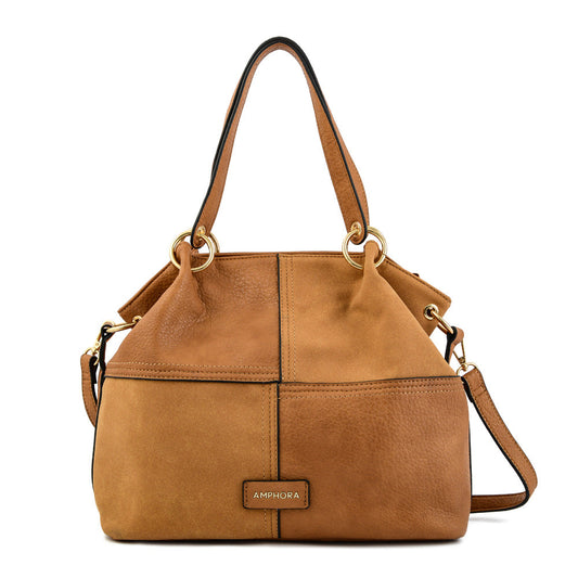 Wallet Two Handles Three divisions Medium Alicante Camel