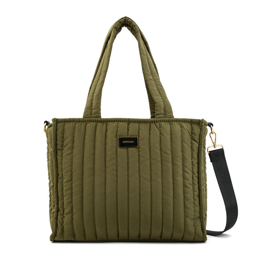 Olive green parker medium two-handle wallet