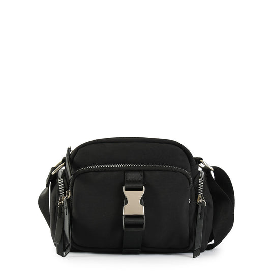 Small Ray Black Crossbody Wallet