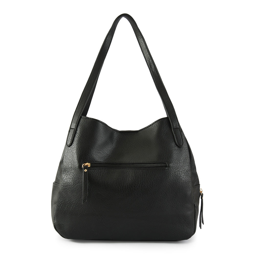 Wallet Two Handles Three divisions Medium Amy Black
