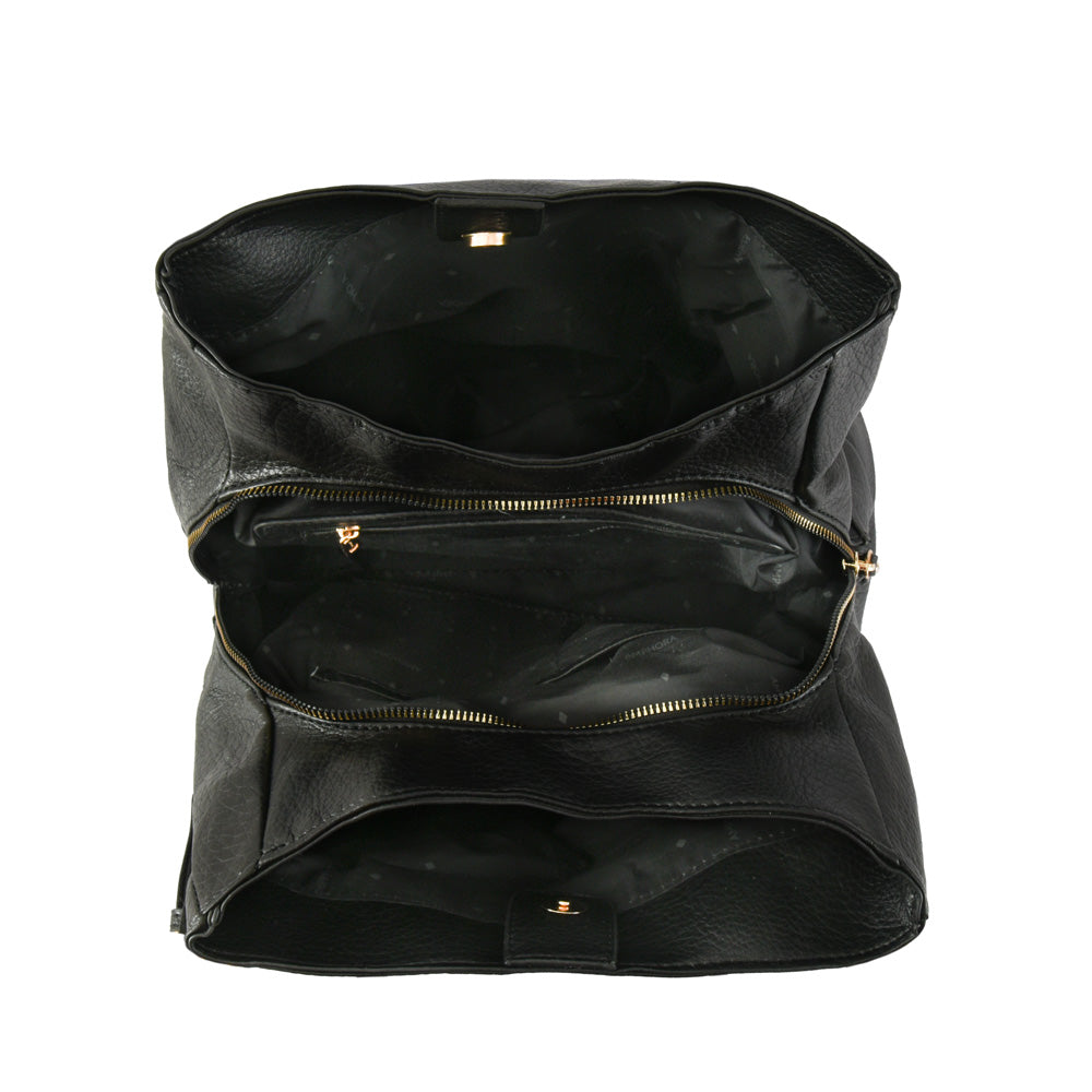Wallet Two Handles Three divisions Medium Amy Black