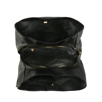 Wallet Two Handles Three divisions Medium Amy Black