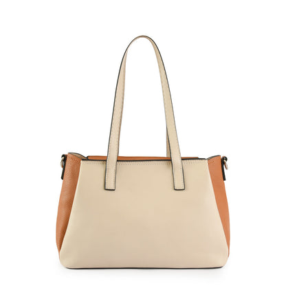 Wallet Two Handles Three divisions Medium Pia Beige