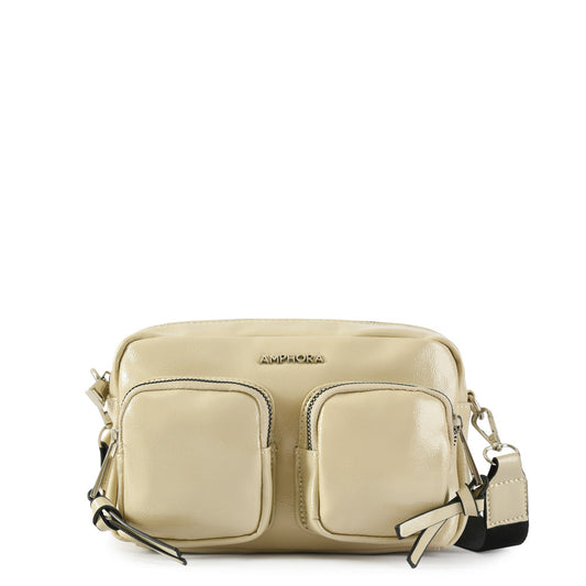 Small Beige Boira Crossbody Wallet