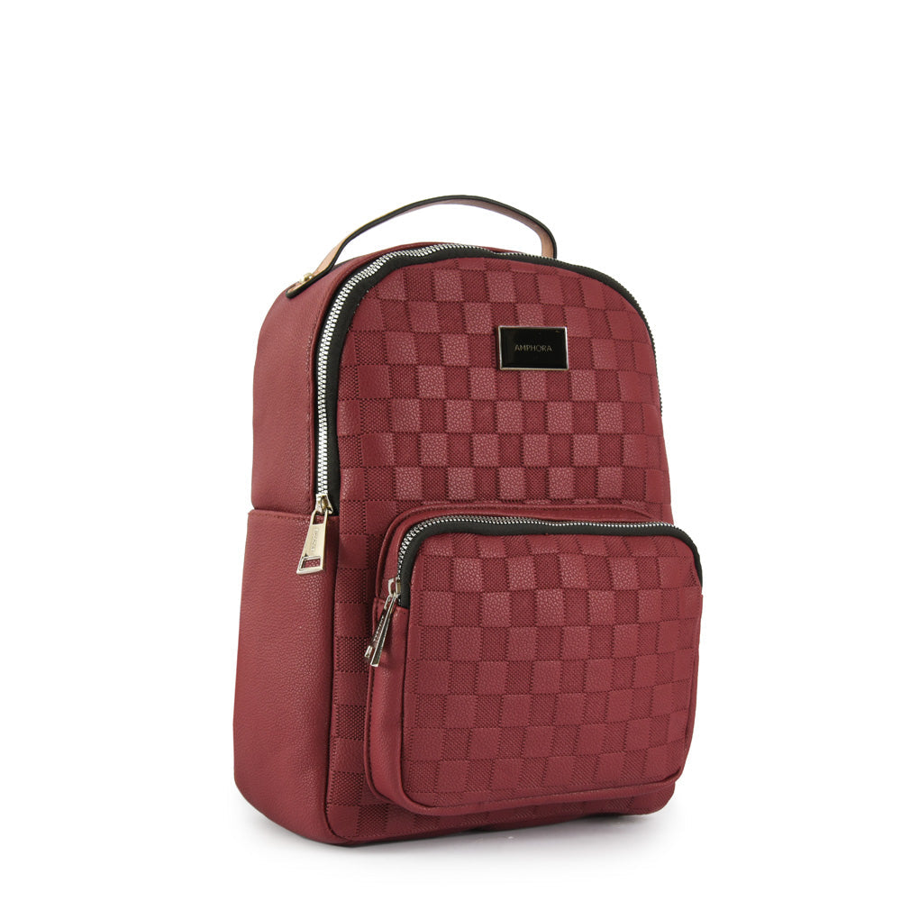 Burgundy patsy medium backpack