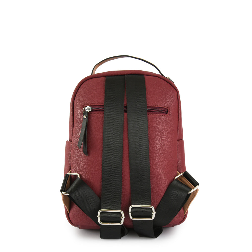 Burgundy patsy medium backpack