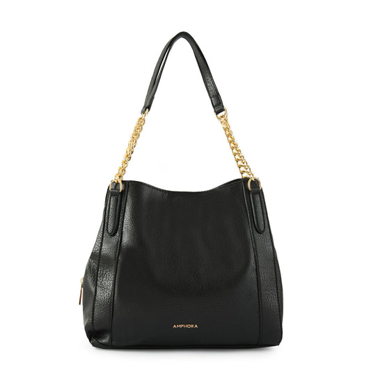 Wallet Two Handles Three divisions Medium Lully Black