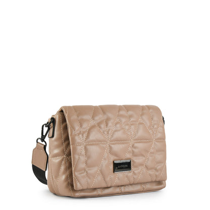 Small Bruna Taupe Crossbody Wallet