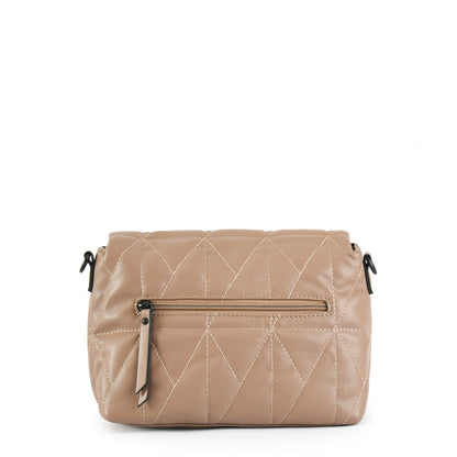 Small Bruna Taupe Crossbody Wallet