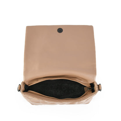 Small Bruna Taupe Crossbody Wallet