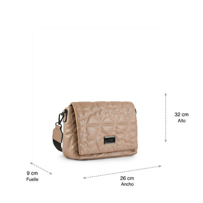 Small Bruna Taupe Crossbody Wallet