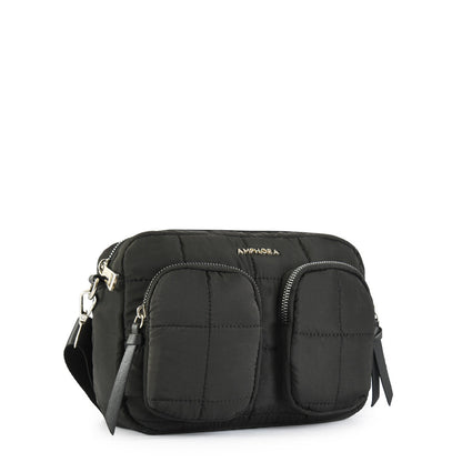 Asti Small Black Crossbody Wallet