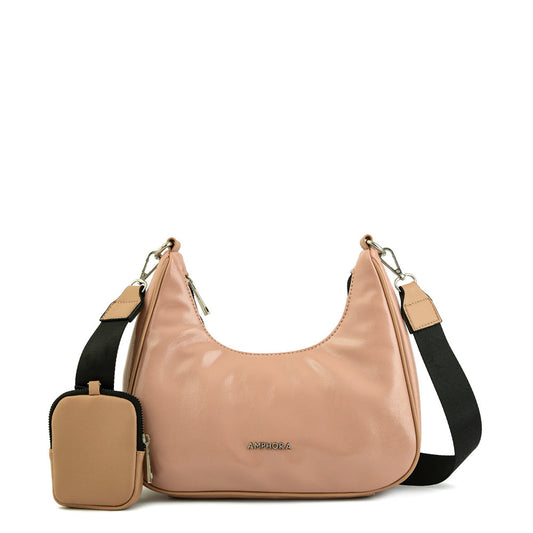 Small Beige Doly Crossbody Wallet