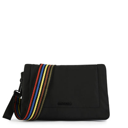 Anisse Black Medium Crossbody Wallet