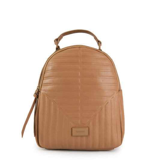 Small dark beige oculus backpack