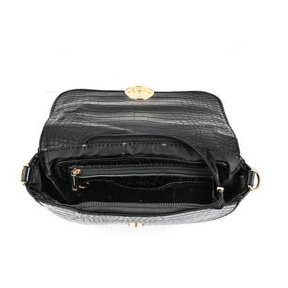 Fabienne small black crossbody bag