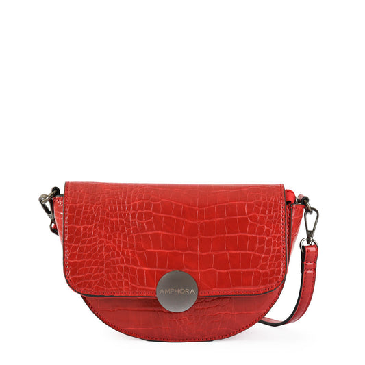 Fabienne small red crossbody wallet