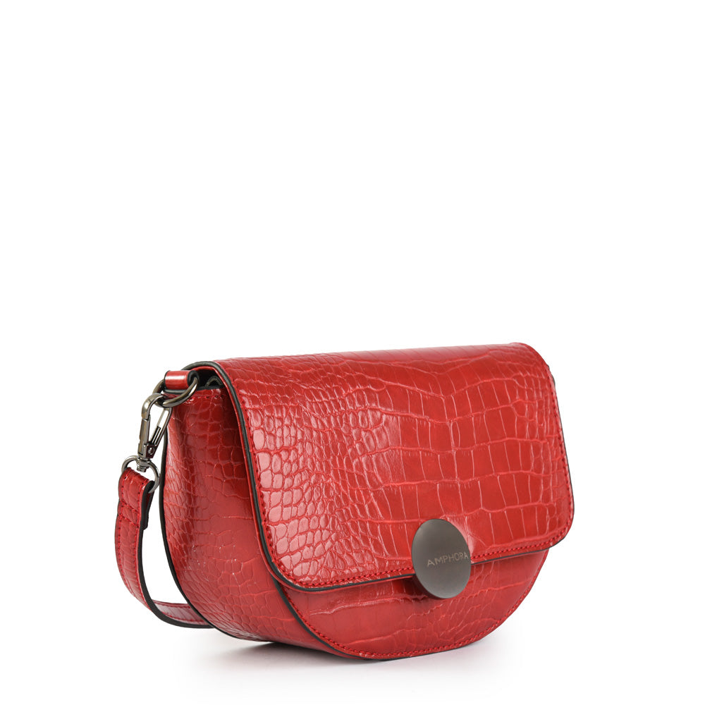 Fabienne small red crossbody wallet