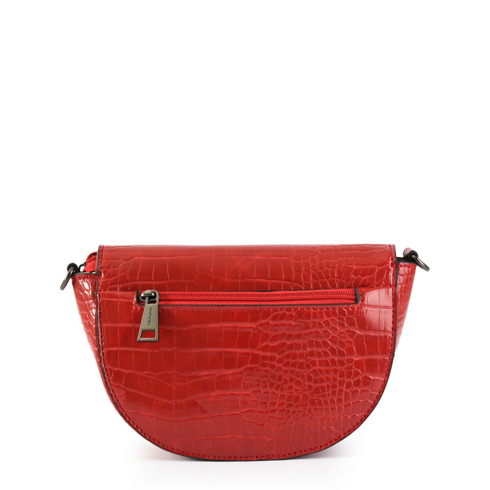 Fabienne small red crossbody wallet