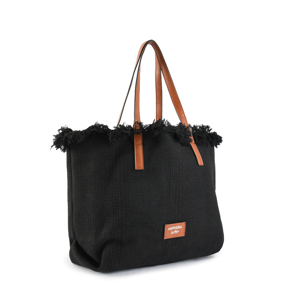 Monaco Large Black Bag