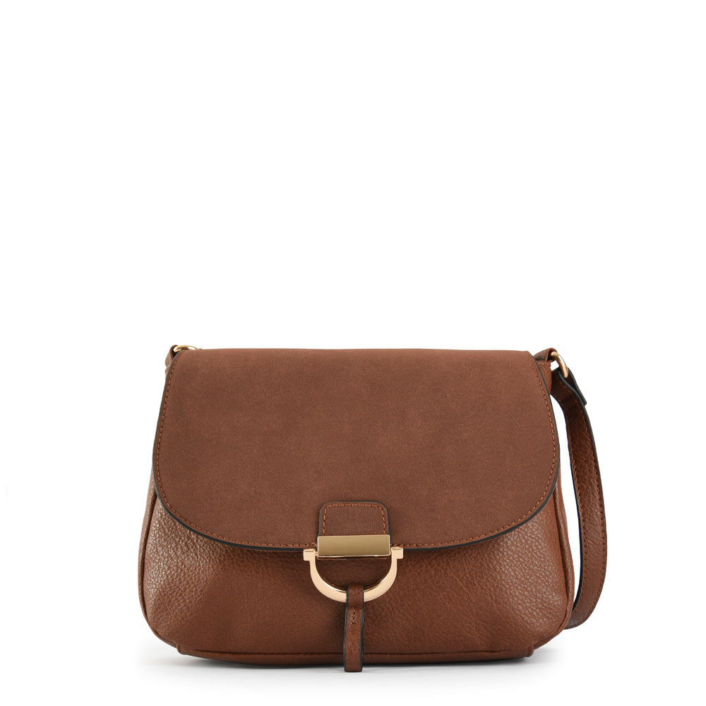 Natacha small dark brown shoulder bag