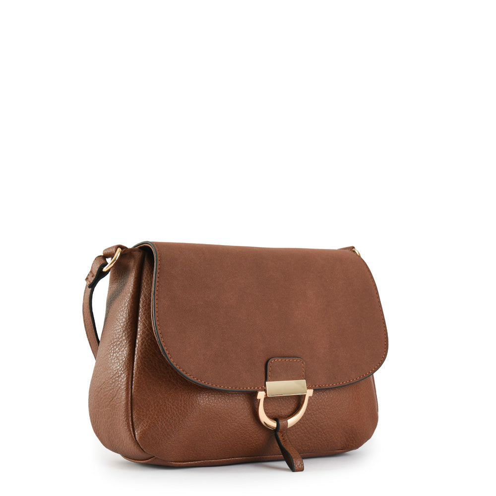 Natacha small dark brown shoulder bag