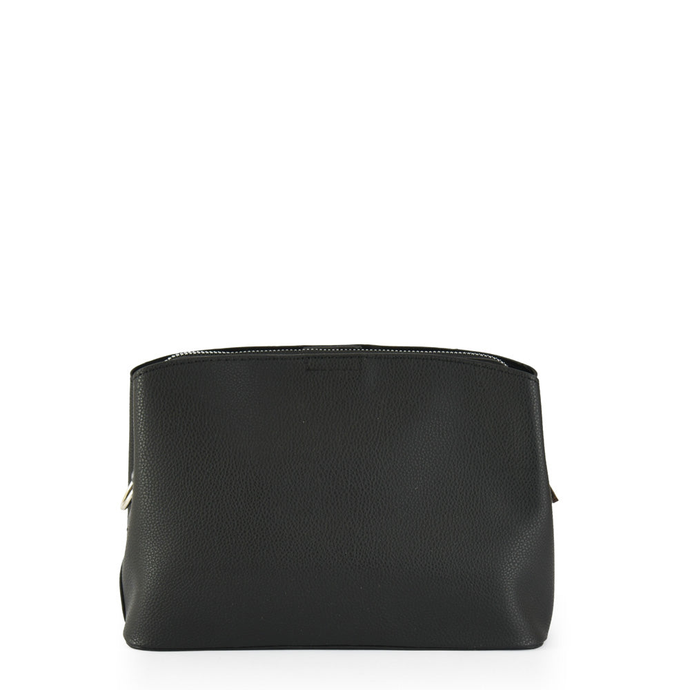Small black ramy crossbody wallet