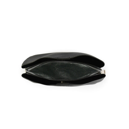 Small black ramy crossbody wallet