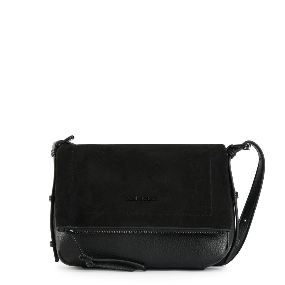Marci black medium crossbody bag