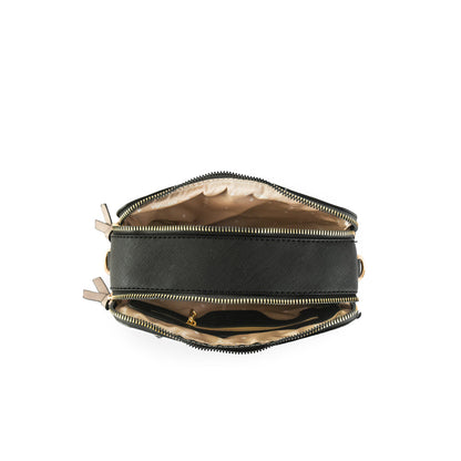 Alexia small black crossbody wallet