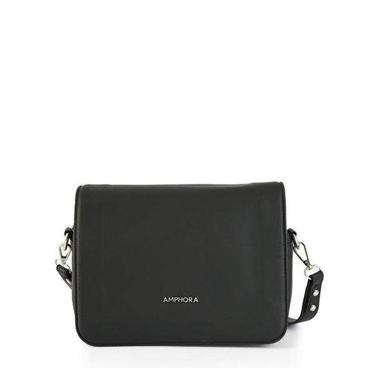 Ansel medium black crossbody wallet