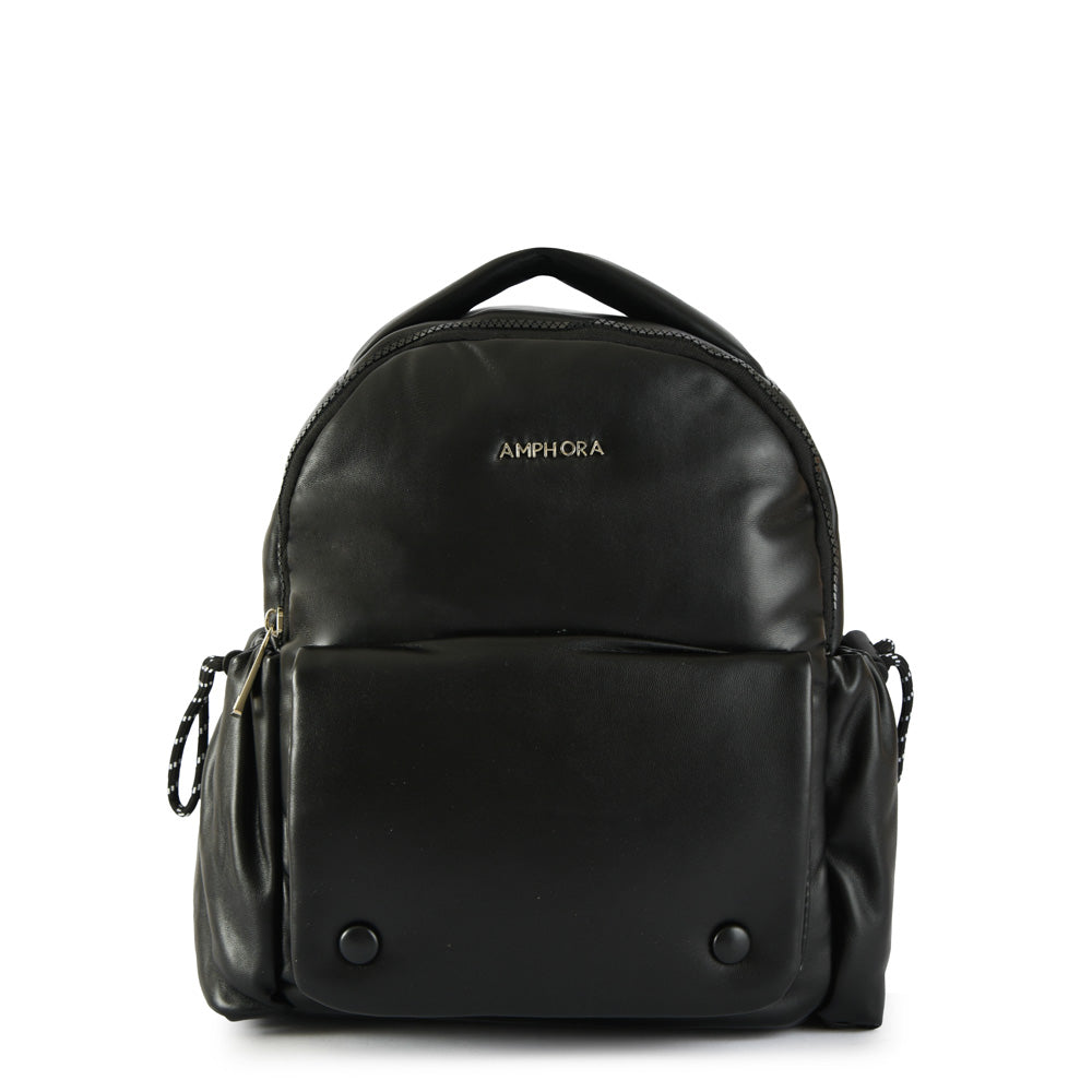Tropez Medium Black Backpack