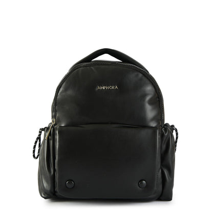 Tropez Medium Black Backpack