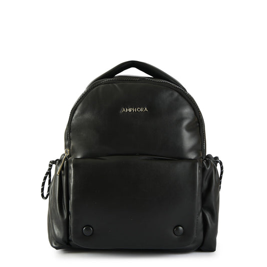 Tropez Medium Black Backpack