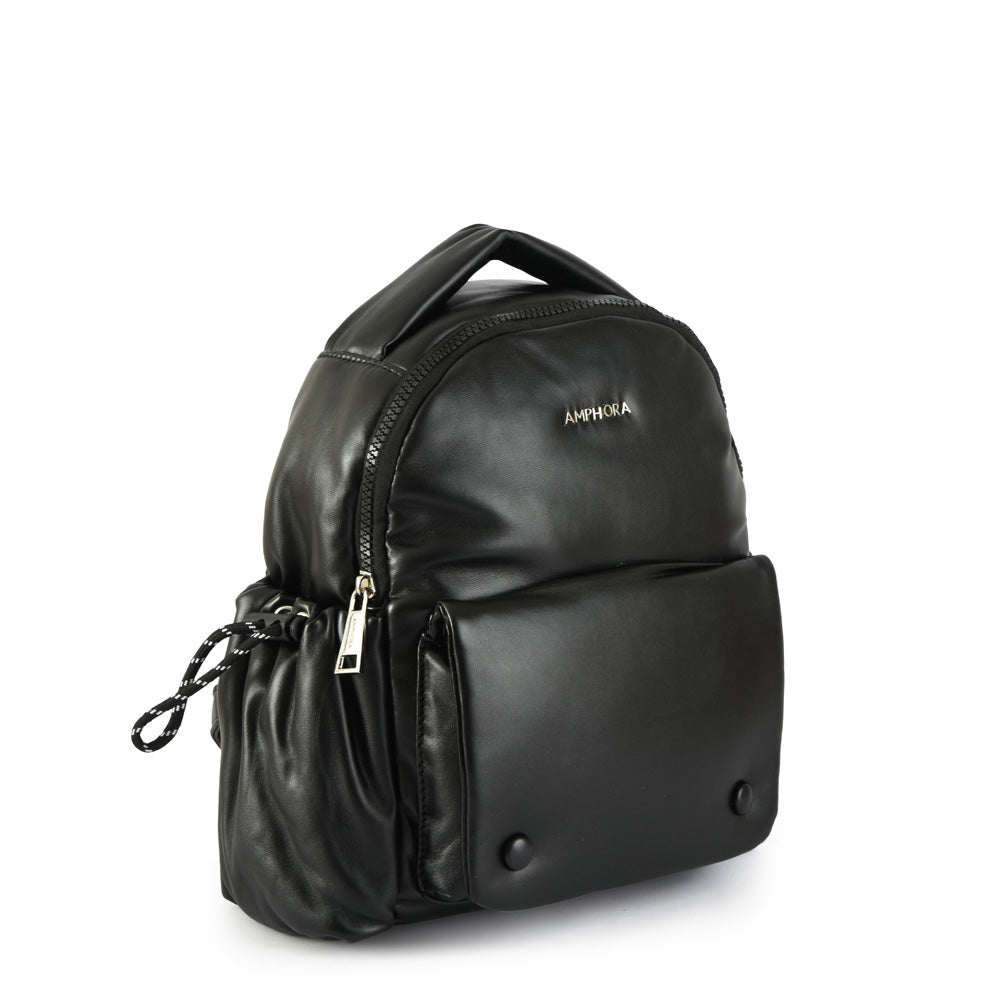 Tropez Medium Black Backpack