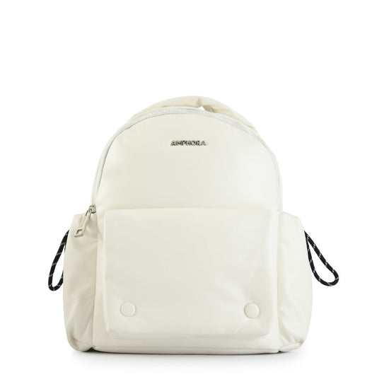 Tropez White Medium Backpack