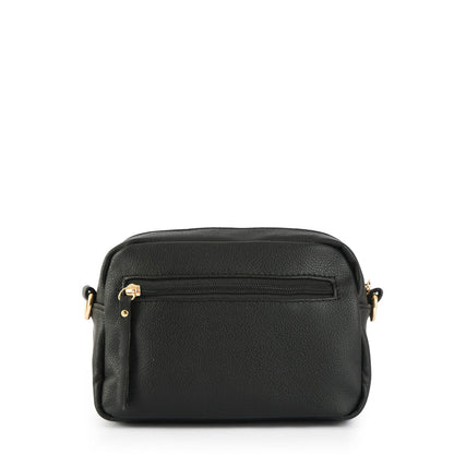 Small black paradis crossbody wallet