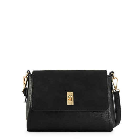 Small black marinet crossbody wallet