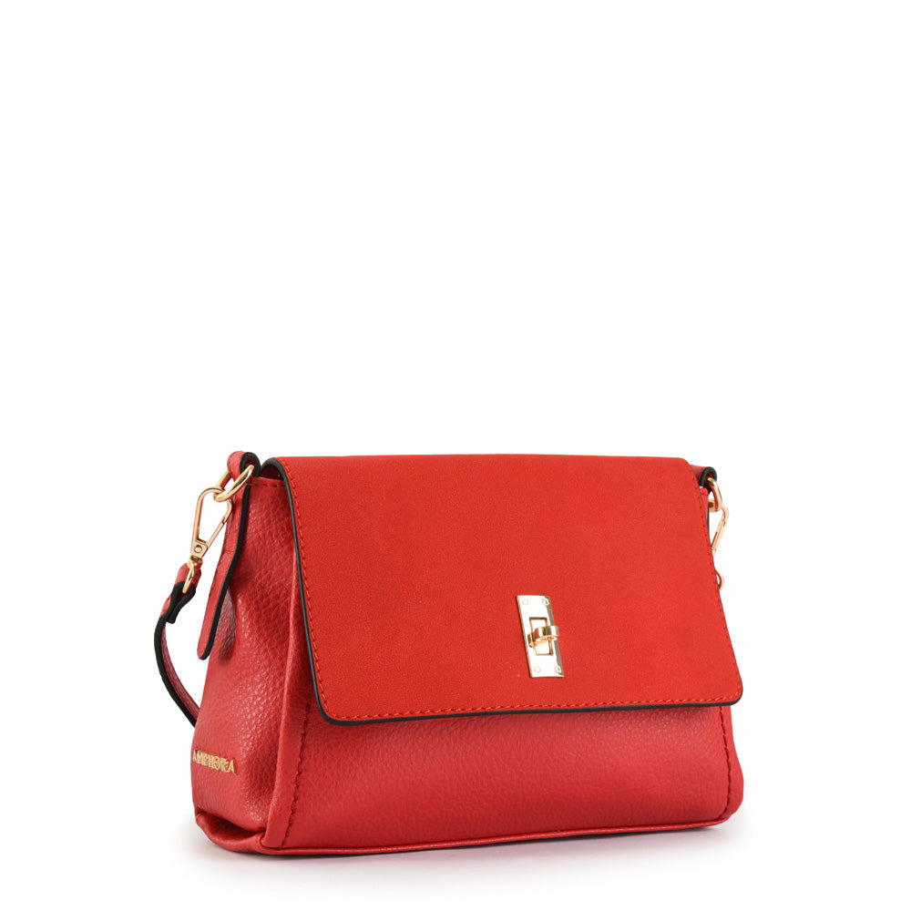 Small red marinet crossbody wallet
