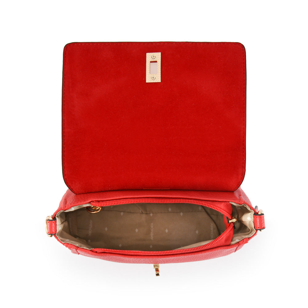 Small red marinet crossbody wallet