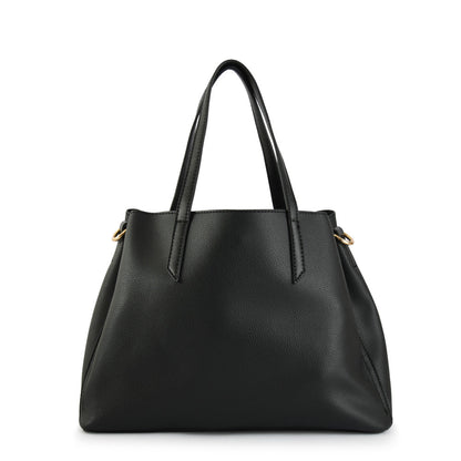 Wallet Two Handles Three divisions small black caramel