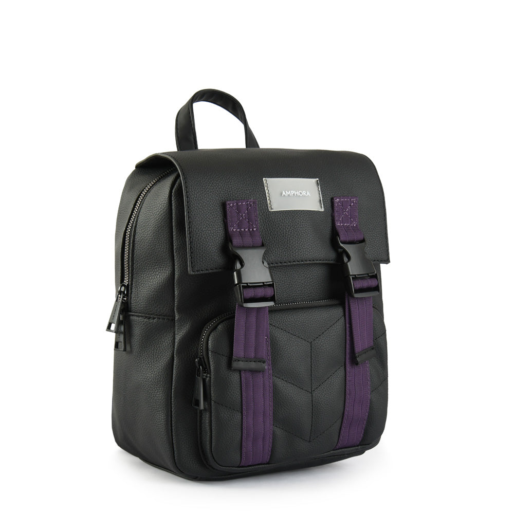 Arely Large Lid Backpack Black