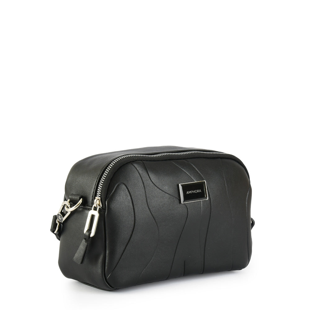 Small black Benoit crossbody wallet