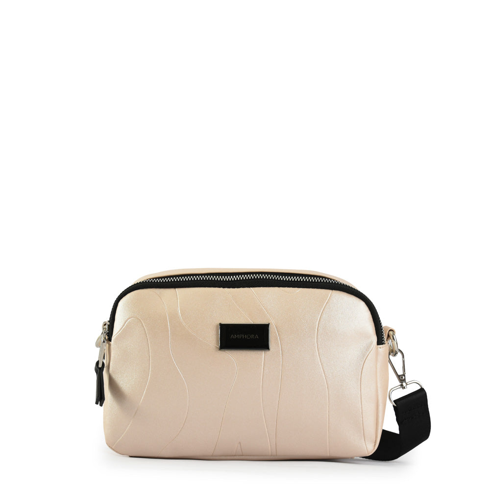 Small beige benoit crossbody wallet