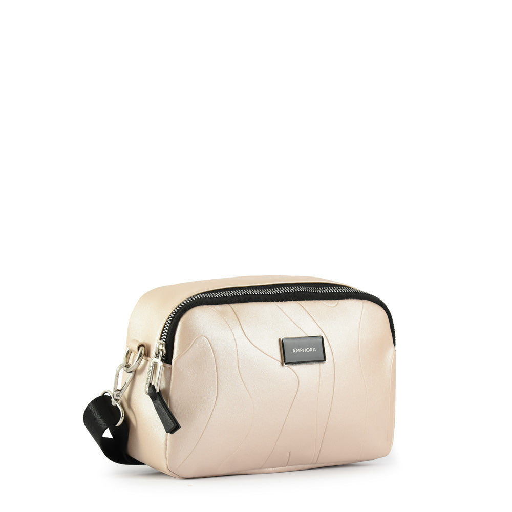 Small beige benoit crossbody wallet