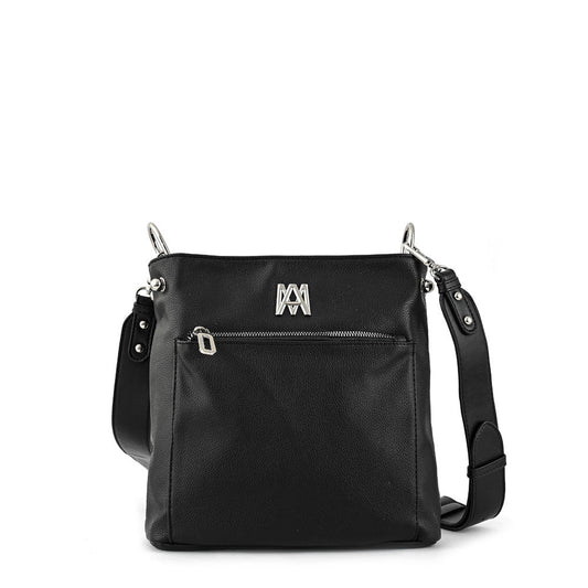 Teodora medium black shoulder bag