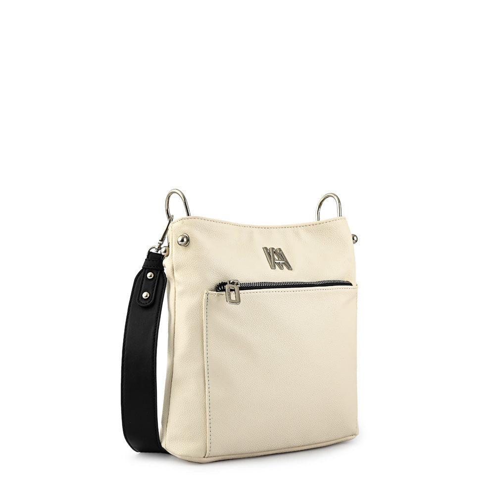 Medium ecru white Teodora shoulder bag