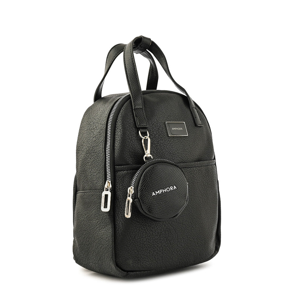 Aime Black Medium Backpack