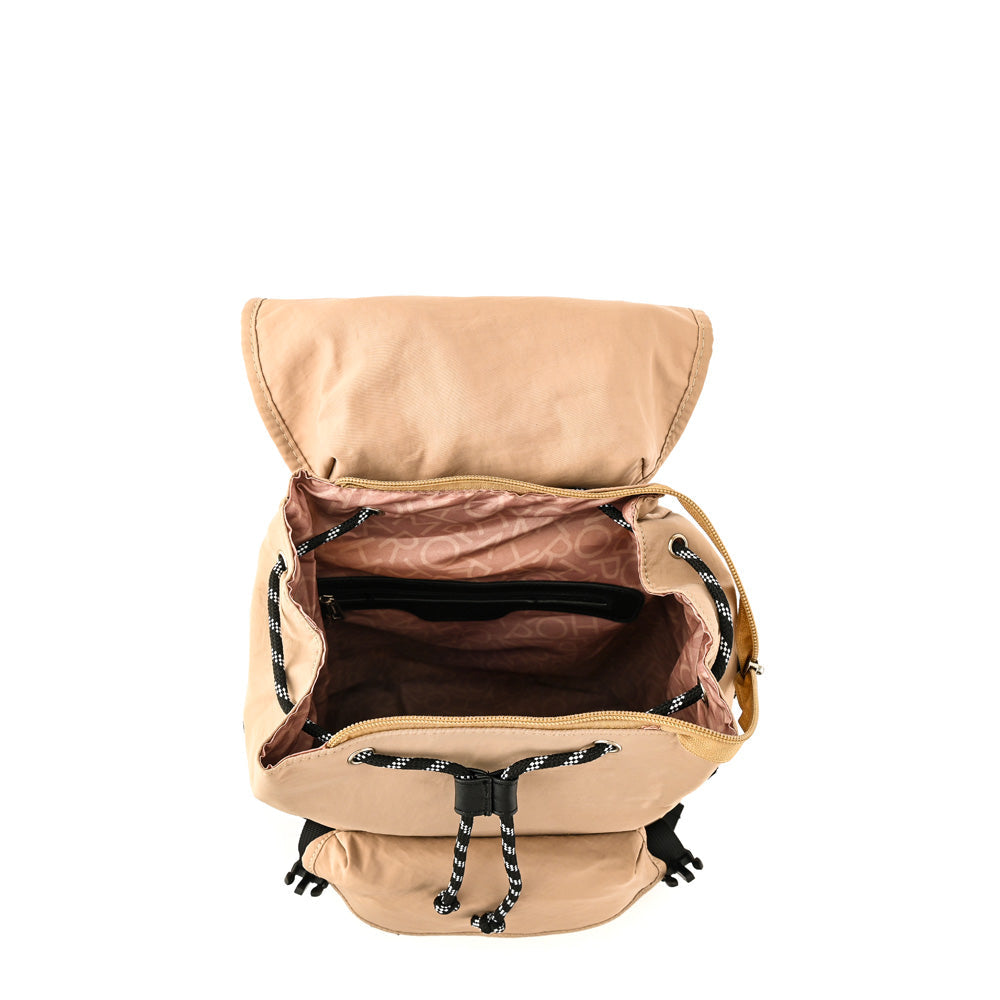 Clarisa Large Lid Backpack Dark Beige